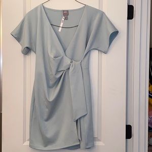 ASOS blue wrap dress